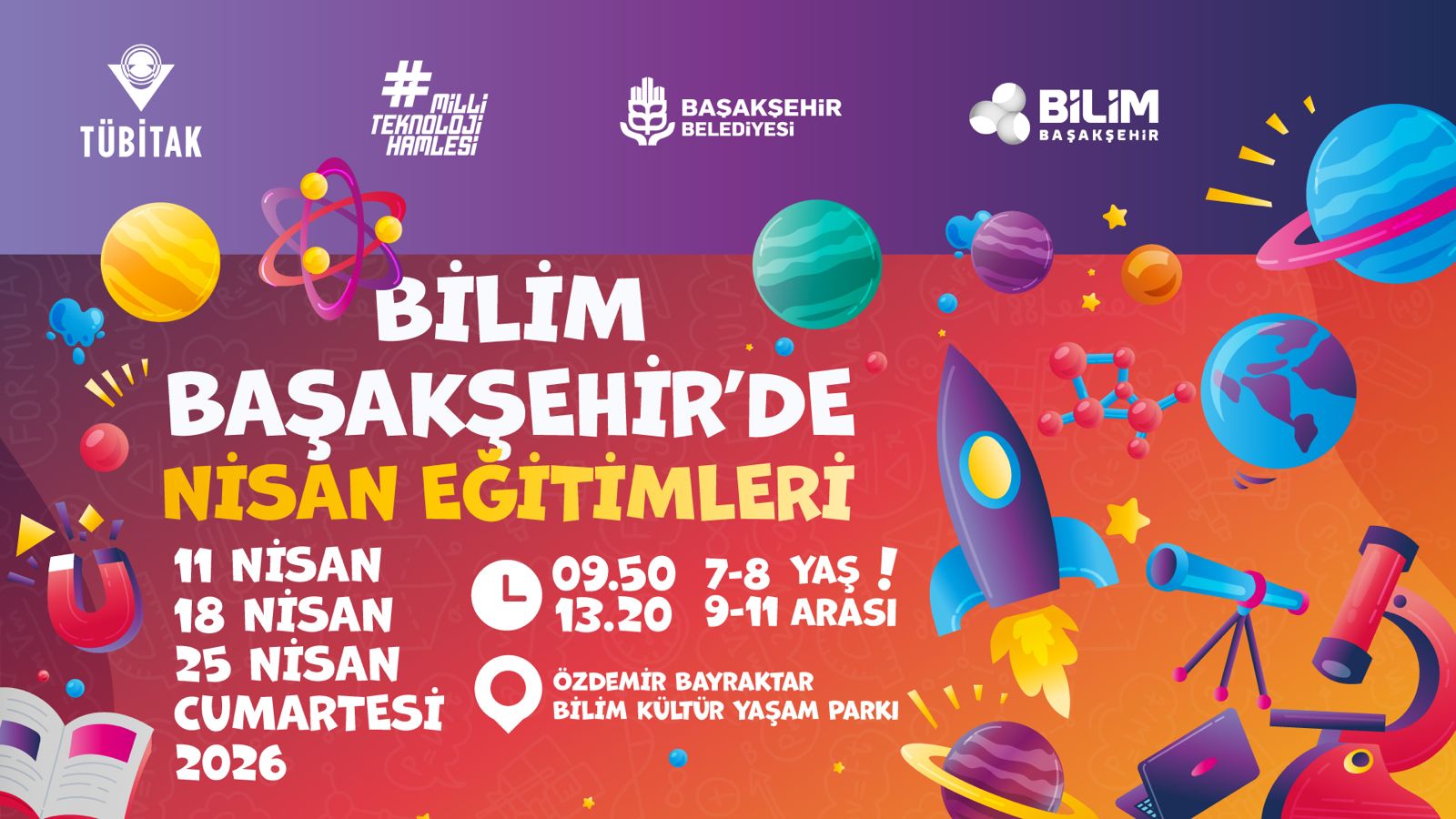 Bilim Başakşehir’de Nisan Eğitimleri