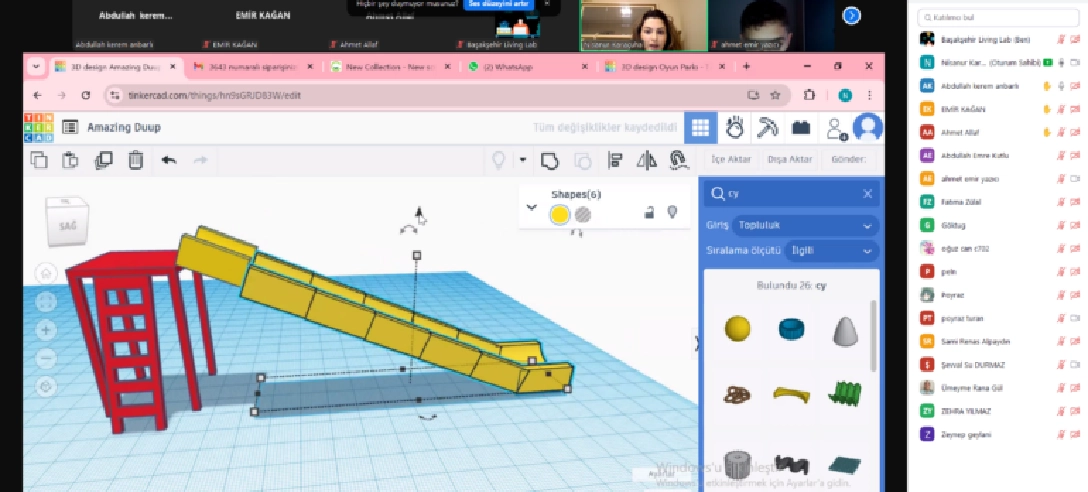 Çocuklar İle 3D Tasarım Kampında Üretmenin Keyfini Çıkarttık.