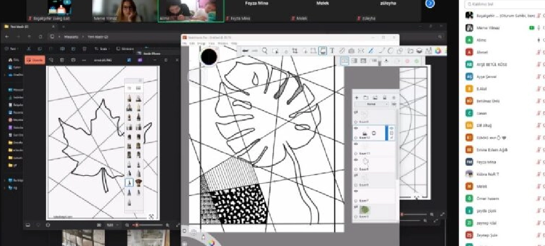Çocuklarla Karalama Sanatında Buluştuk.