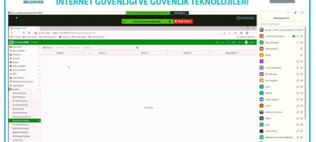 İnternet Güvenliği ve Güvenlik Teknolojileri Eğitimi