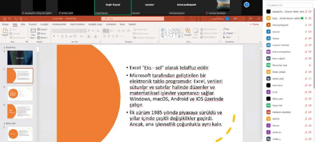 Microsoft Excel Programını Güncellenmiş Haliyle Öğrendik.