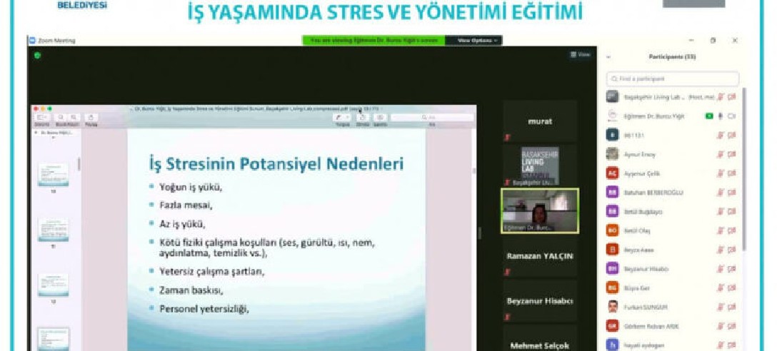 Online Ders – İş Yaşamında Stres ve Yönetimi Eğitimi