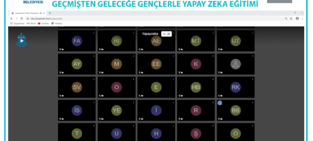 Online Olarak Geçmişten Geleceğe Gençlerle Yapay Zeka Eğitimi Verildi