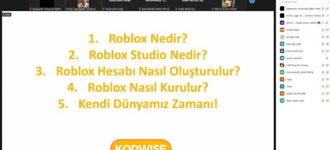 ROBLOX STUDİO İle 3 Boyutlu Oyunlar Tasarladık