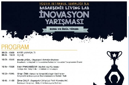 Başakşehir Living Lab İnovasyon Yarışması Sergisi ve Ödül Töreni Daveti